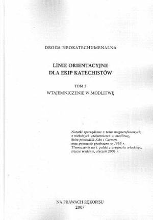 Linie orientacyjne dla ekip katechistów. - okładka książki