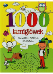 1000 łamigłówek. Zagadki, nauka, - okładka książki