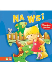 Na wsi. Maluszkowo z puzzlami - okładka książki