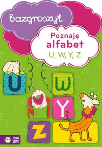 Poznaję alfabet U, W, Y, Z. Bazgroszyt - okładka podręcznika