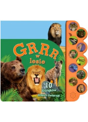 Grrr w lesie. 10 dźwięków dzikich - okładka książki