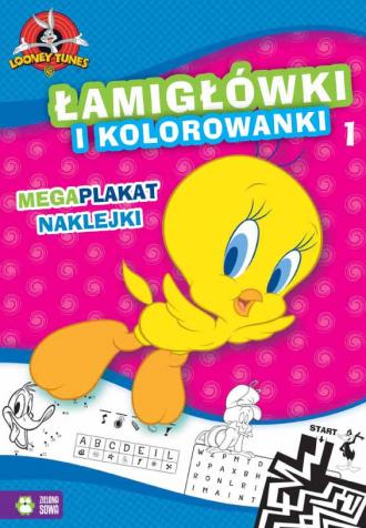 Łamigłówki i kolorowanki. Looney - okładka książki