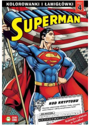 Superman 4. Kolorowanki i łamigłówki - okładka książki