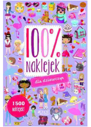 100% naklejek dla dziewczyn - okładka książki