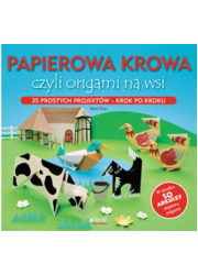 Papierowa krowa czyli origami na - okładka książki