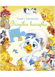 Brzydkie kaczątko. Puzzle i kolorowanki - okładka książki