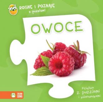 Rosnę i poznaję z puzzlami. Owoce - okładka książki