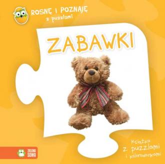 Rosnę i poznaję z puzzlami. Zabawki - okładka książki