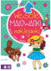 Wesołe malowanki, naklejanki cz. - okładka książki