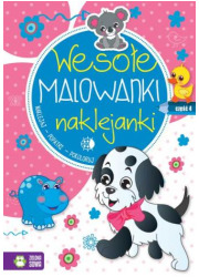 Wesołe malowanki, naklejanki cz. - okładka książki