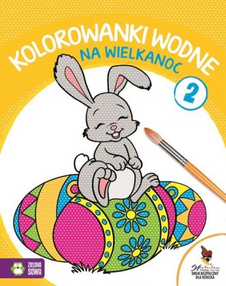 Kolorowanki wodne na wielkanoc - okładka książki