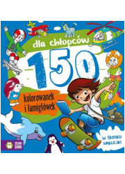 150 kolorowanek dla chłopców - okładka książki