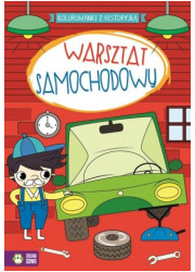 Warsztat samochodowy. Kolorowanki - okładka książki