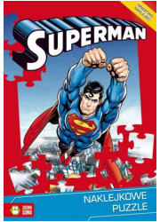 Superman. Naklejkowe puzzle - okładka książki