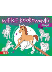 Wielkie kolorowanki. Kucyki - okładka książki