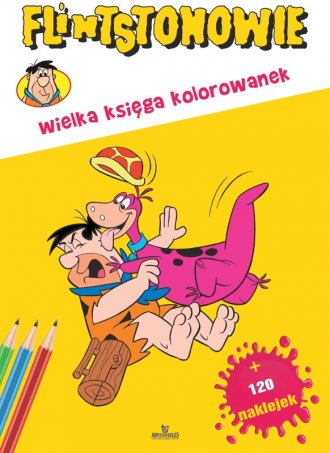 Flitstonowie. Wielka księga kolorowanek - okładka książki