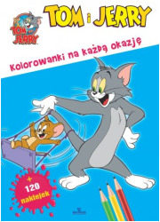 Tom i Jerry. Kolorowanki na każdą - okładka książki
