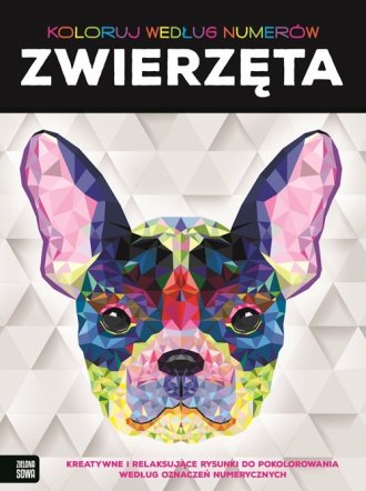 Koloruj według numerów. Zwierzęta - okładka książki