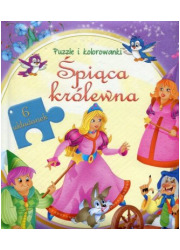 Śpiąca Królewna. Puzzle i kolorowanki - okładka książki