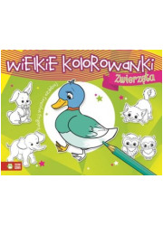 Zwierzęta. Wielkie kolorowanki - okładka książki