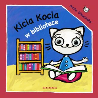 Kicia Kocia w bibliotece - okładka książki