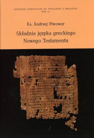Składnia języka greckiego Nowego - okładka książki