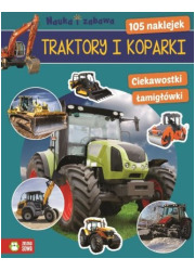 Traktory i koparki. Nauka i zabawa - okładka książki