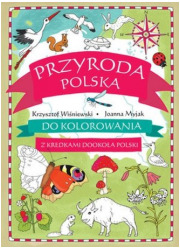 Przyroda polska do kolorowania. - okładka książki