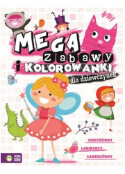 Megazabawy i kolorowanki dla dziewczynek - okładka książki