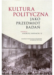 Kultura polityczna jako przedmiot - okładka książki
