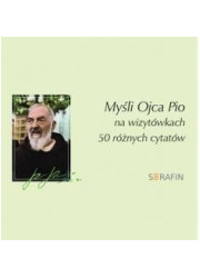 Myśli Ojca Pio - 50 różnych cytatów - okładka książki