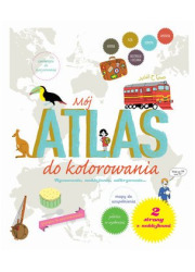 Mój Atlas do kolorowania - okładka książki