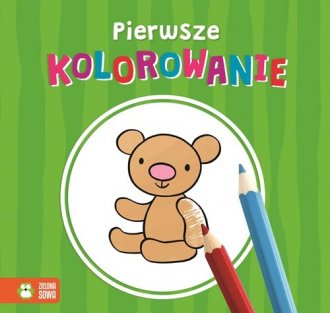 Pierwsze kolorowanie. Zielona - okładka książki