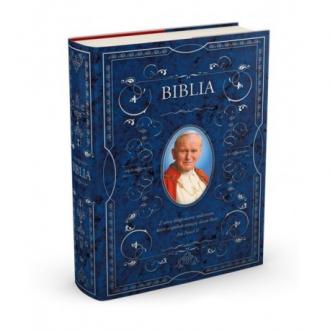 Biblia domowa z Janem Pawłem II - okładka książki