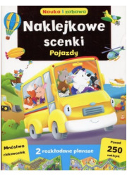 Naklejkowe scenki. Pojazdy - okładka książki