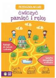 Przedszkolak lubi ćwiczyć pamięć - okładka książki