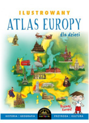 Ilustrowany atlas Europy - okładka książki