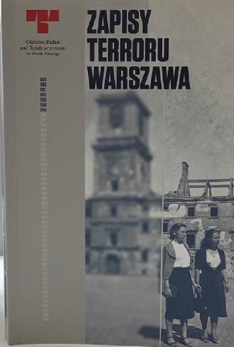 Zapisy terroru Warszawa - okładka książki