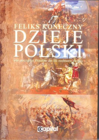 Dzieje Polski od początku Piastów - okładka książki