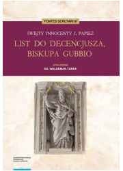 List do Decencjusza biskupa Gubbio - okładka książki