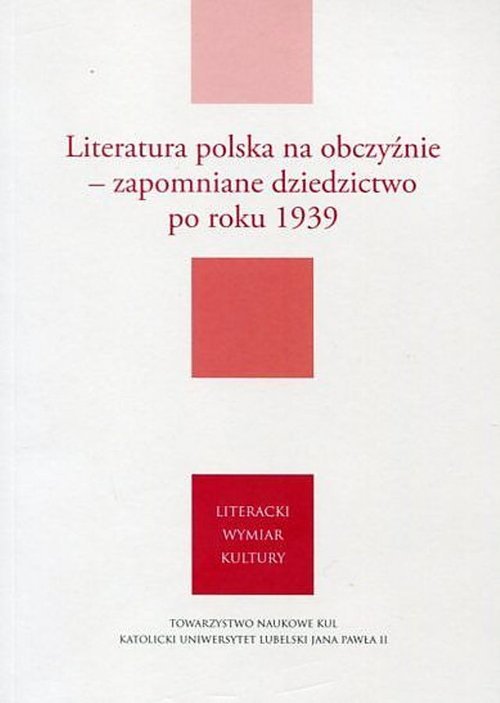 Literatura polska na obczyźnie - okładka książki