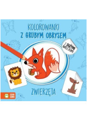 Kolorowanki z grubym obrysem. Zwierzęta - okładka książki