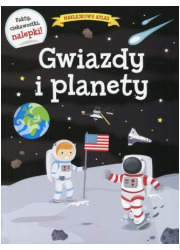 Naklejkowy atlas. Gwiazdy i planety - okładka książki