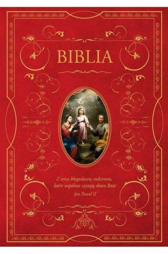 Biblia domowa z obwolutą Święta - okładka książki