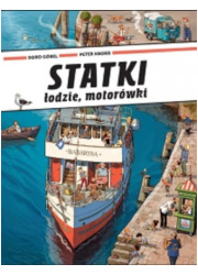 Statki łodzie motorówki - okładka książki
