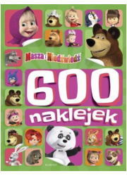 Masza i Niedźwiedź 600 naklejek - okładka książki