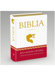 Biblia Domowa w obwolucie patriotycznej - okładka książki