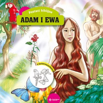 Adam i Ewa. Książeczka z kolorowankami - okładka książki