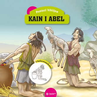 Kain i Abel. Książeczka z kolorowankami - okładka książki