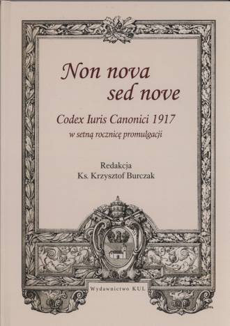 Non nova sed nove. Codex Iuris - okładka książki